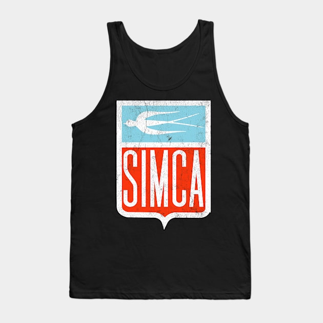 Simca (Société Industrielle de Mécanique et Carrosserie Automobile; Mechanical and Automotive Body Manufacturing Company) Tank Top by CultOfRomance